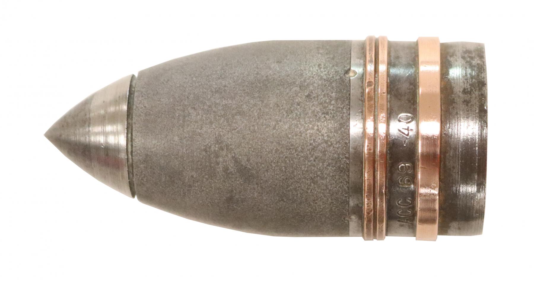 Ligne Maginot - Munition de 37 mm mle 1885 - Boulet perforant mle 1937