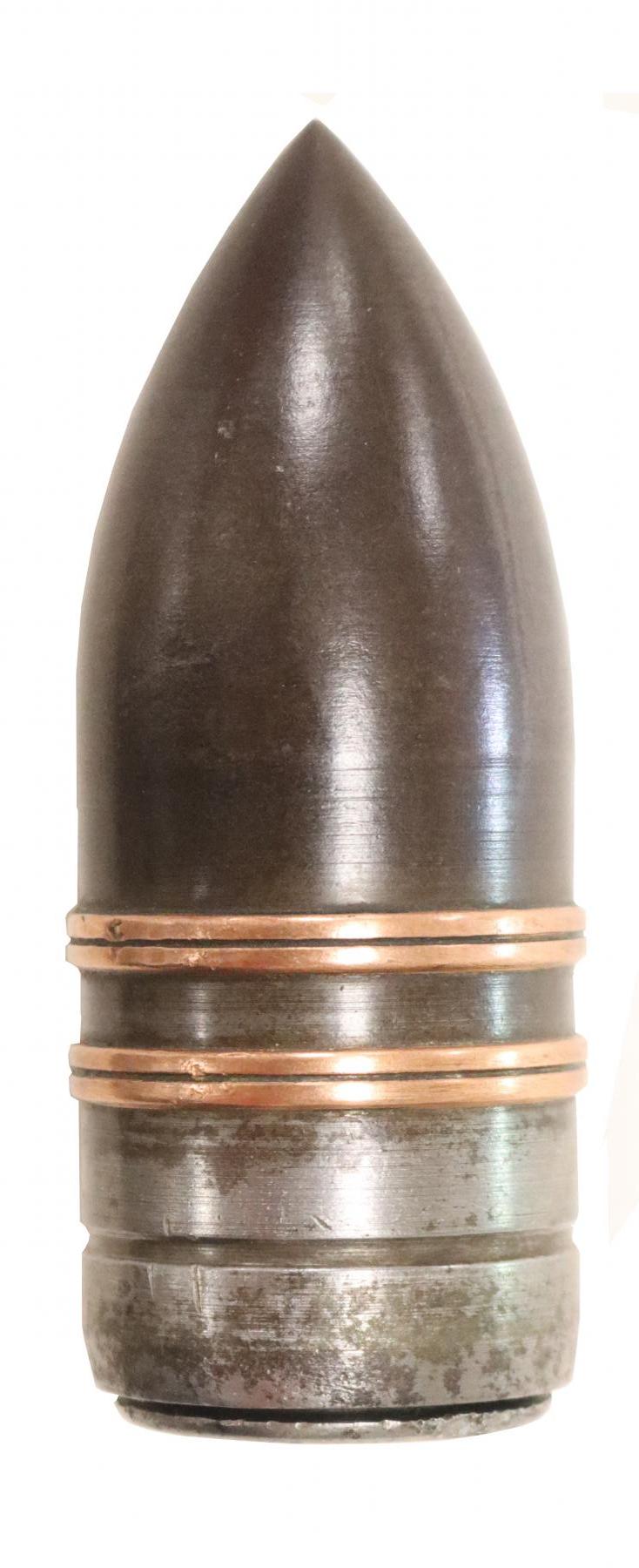 Ligne Maginot - Munition de 37 mm mle 1885 - Obus de rupture mle 1892 