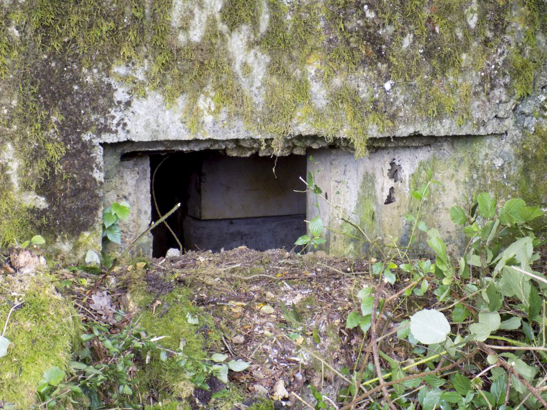 Ligne Maginot - 32A - SAINT OEUVRE - (Blockhaus pour canon) - Face frontale, créneau gauche (AC)