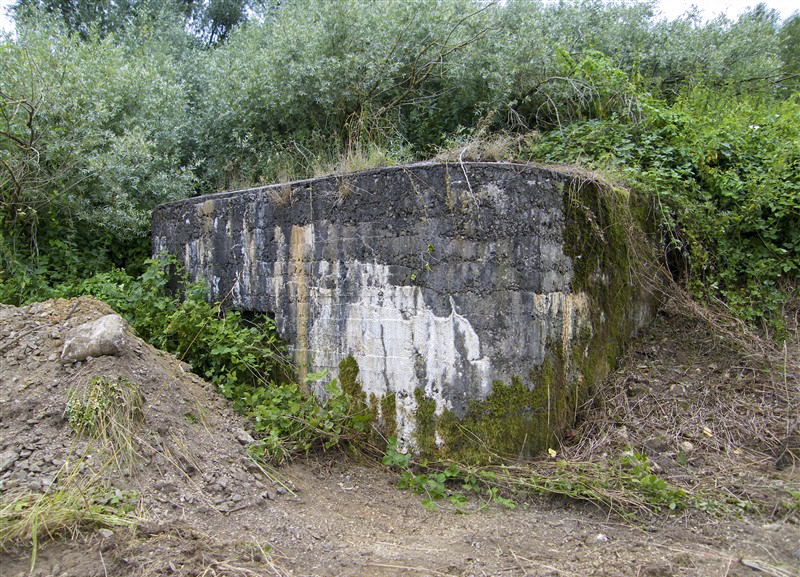 Ligne Maginot - 14 - PRE AUX PIERRES NORD - (Blockhaus pour arme infanterie) - Blockhaus simple type 'Barbeyrac' allégé modèle B flanquant à droite