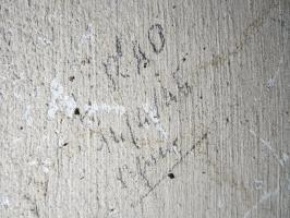 Ligne Maginot - POINT D'APPUI PK119 -1 - (Abri) - Graffiti daté du 14/04/1945