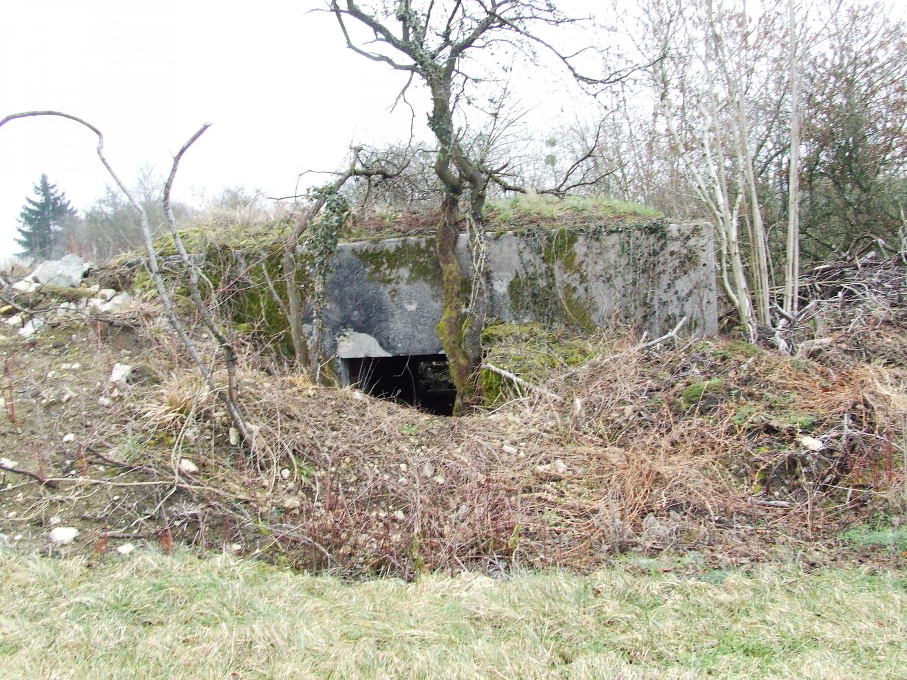 Ligne Maginot - BB27-B - VOIE FERREE - (Blockhaus pour canon) - La façade arrière.