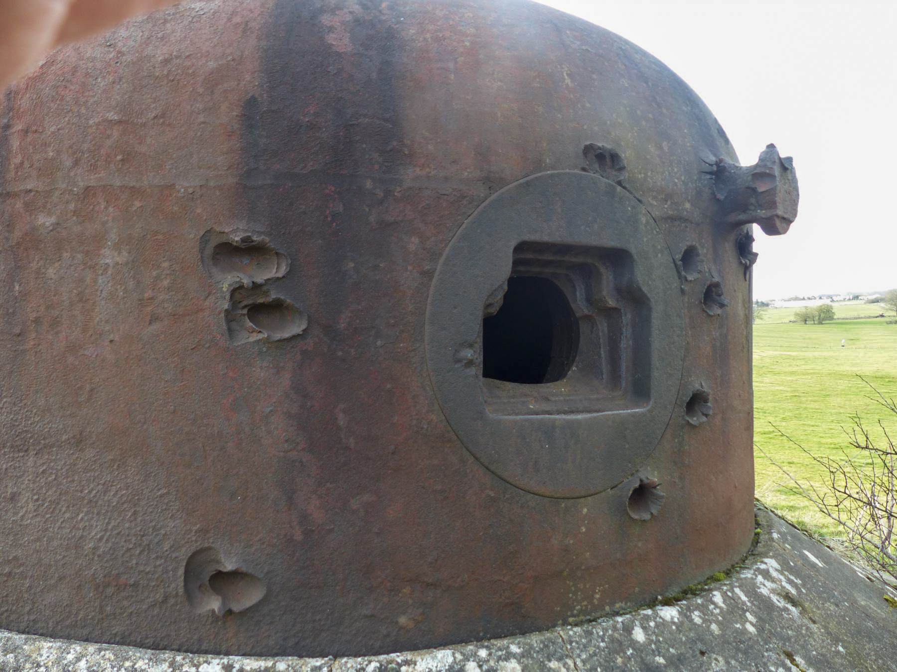 Ligne Maginot - SAINT ANTOINE - (Casemate d'infanterie - double) - Tir de sondage sur la cloche AM frontale