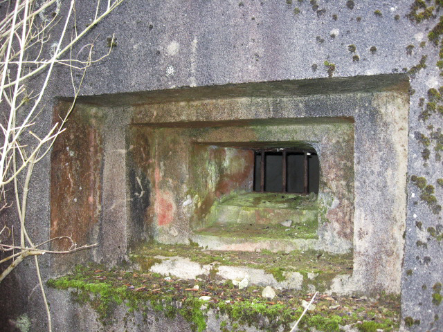 Ligne Maginot - DIEDING 2 (AVANT POSTE) - (Blockhaus pour canon) - Créneau mitrailleuse