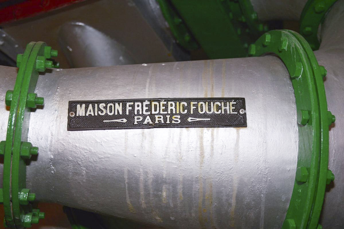 Ligne Maginot - Abri du BICHEL Sud - Plaque de la Maison Frédéric Fouché ayant fourni les matériels de ventilation composant l'installation de l'abri