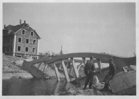 Ligne Maginot - 4 S4 - (DMP - Dispositif de Mine Permanent) - Le pont détruit après actionnent du DMP