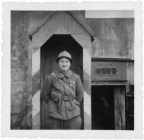 Ligne Maginot - FORT LOUIS OUEST - (Casemate d'infanterie - double) - Sous officier du 68° RIF servant dans la casemate