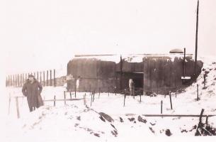Ligne Maginot - HATTEN NORD - (Casemate d'infanterie) - La casemate lors de l'hiver 1939-1940
