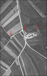 Ligne Maginot - WIESVILLER OUEST (AVANT POSTE) - (Blockhaus pour arme infanterie) - L'emplacement des trois blockhaus