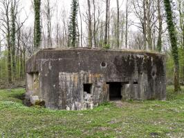 Ligne Maginot - A25 - PATTE D'OIE - (Blockhaus pour canon) - Façade arriére