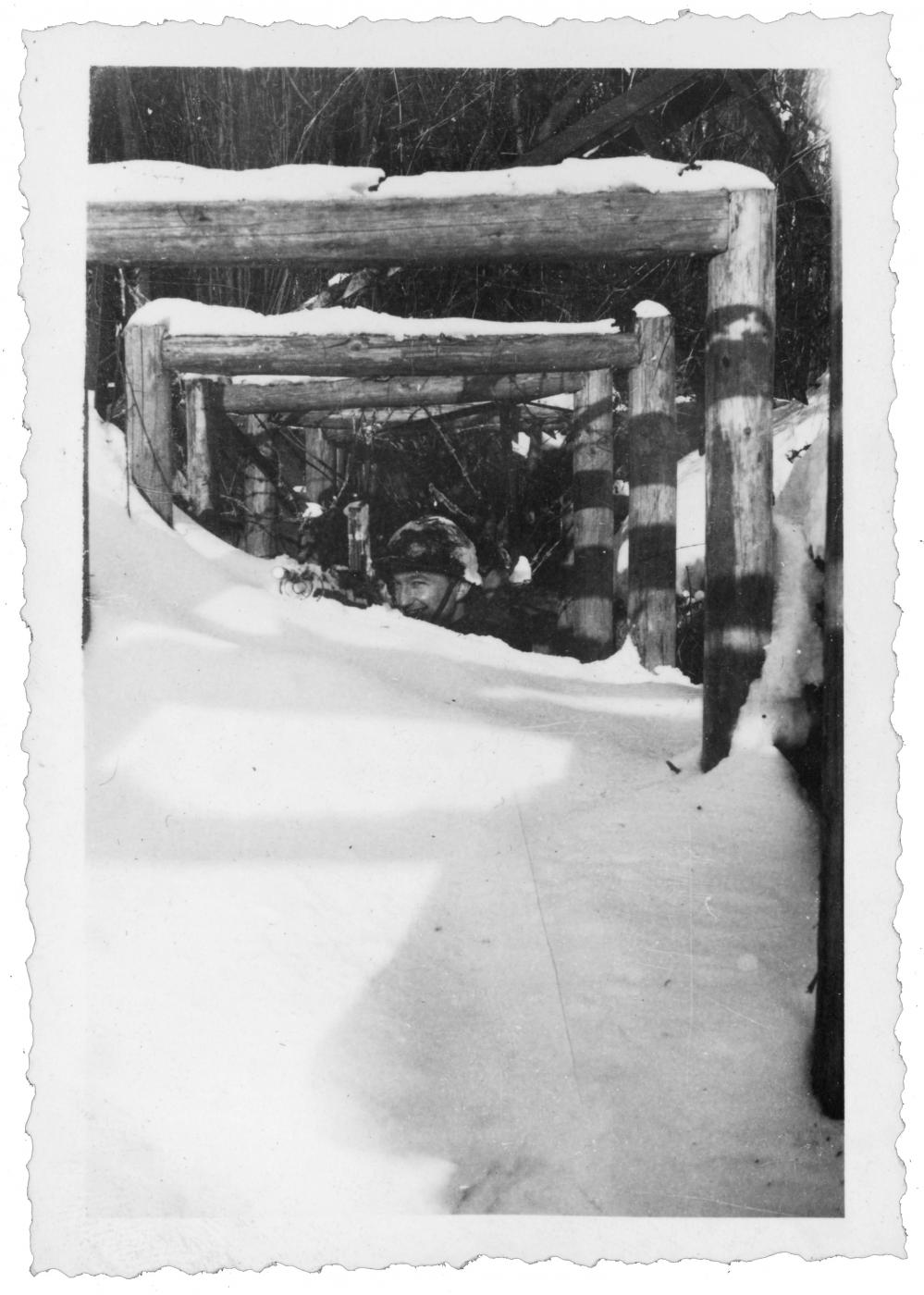 Ligne Maginot - FORT LOUIS OUEST - (Casemate d'infanterie - double) - Les tranchées avoisinantes lors de l'hiver 39-40