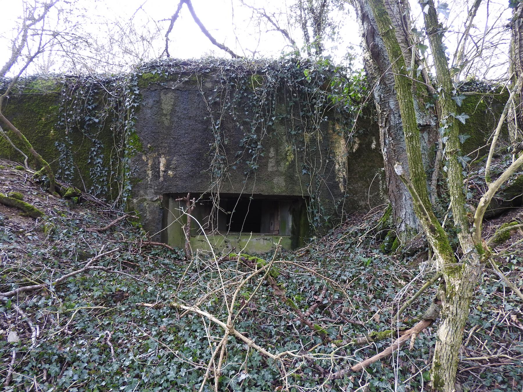 Ligne Maginot - AB16 - (Blockhaus pour canon) - Le créneau anti-char d'action frontale.