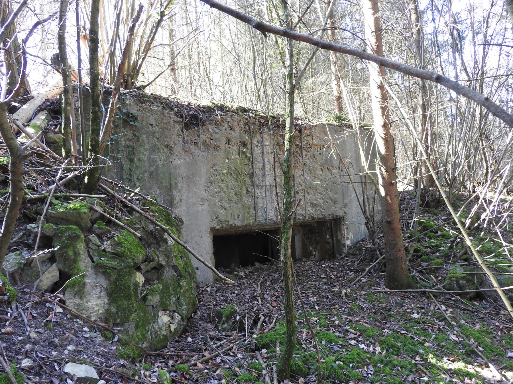 Ligne Maginot - MUEHLENBACH 3 - (Blockhaus pour canon) - La façade de tir du blockhaus.