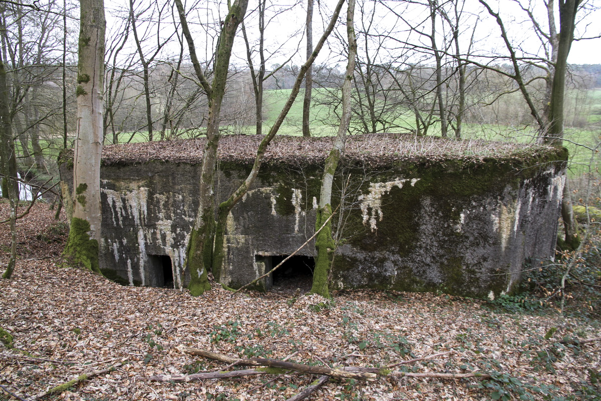 Ligne Maginot - LE GLACIS BAS - (Blockhaus pour canon) - Vue du bloc au bord de l'Oise