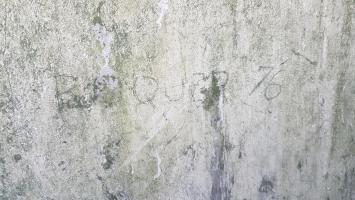 Ligne Maginot - 10 - (Chambre de coupure) - Inscription sur le mur de la chambre