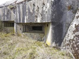 Ligne Maginot - AB24 - (Blockhaus pour canon) - Les deux embrasures de tir.