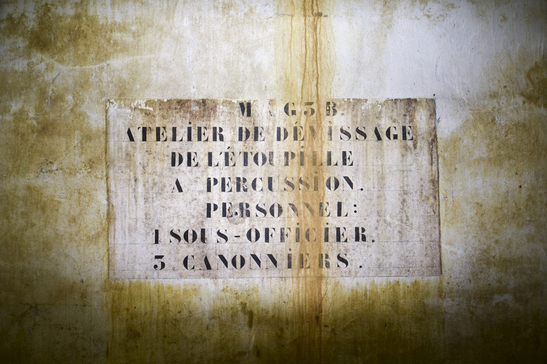 Ligne Maginot - FORT JEANNE-D'ARC (3° ARMEE) - (PC de Région Fortifiée) - Batterie droite pour canons de 10 cm
