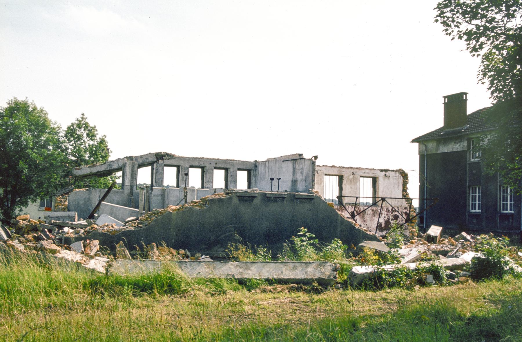 Ligne Maginot - ZIMMING CAMP - (Camp de sureté) - Démolition du bâtiment sanitaire