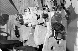 Ligne Maginot - HOCHWALD - (Ouvrage d'artillerie) - Bloc 3
Canon de 75 R 32 sous casemate 
(pièce de gauche)