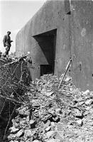 Ligne Maginot - HOCHWALD - (Ouvrage d'artillerie) - Le bloc 12  - Casemate d'artillerie
Le fossé après les combats