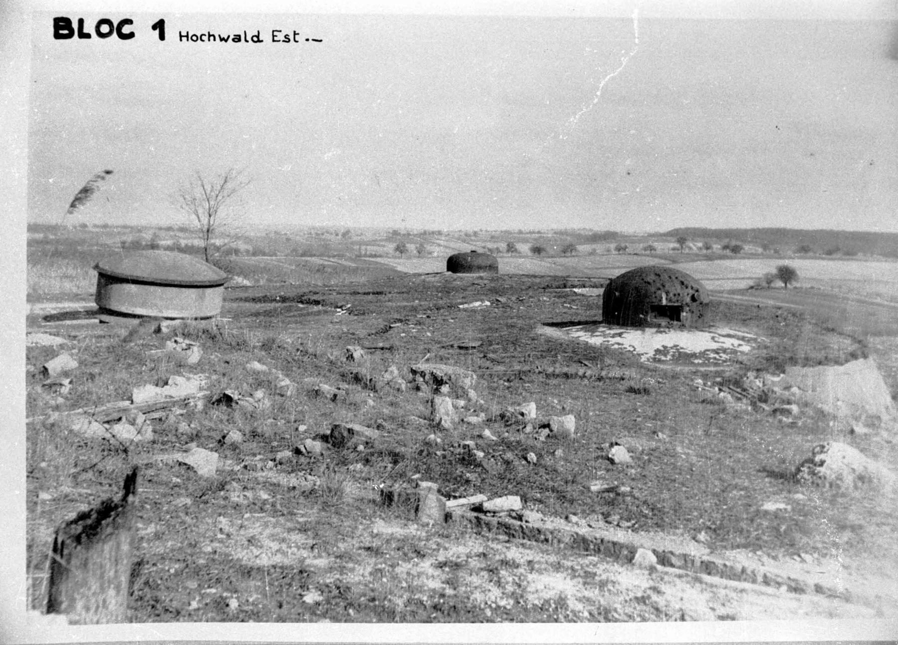 Ligne Maginot - HOCHWALD - (Ouvrage d'artillerie) - Bloc 1
La tourelle de 135, sortie de son logement