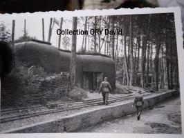 Ligne Maginot - BREITENHAG (BATTERIE DE) - (Position d'artillerie préparée) - PC de la Batterie du Breitenhaag et Officiers Allemands