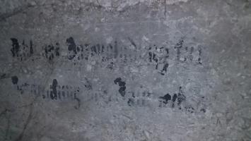 Ligne Maginot - SAASENHEIM EST - (Blockhaus pour arme infanterie) - Graffiti non lisible à l'intérieur