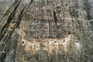Ligne Maginot - O39 - LA BOLLINETTE - (Casemate d'infanterie - Simple) - Cartouche constructeur.