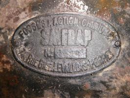Ligne Maginot - Fosse chimique ASEPTA - Autre fabriquant de fosse chimique, de marque FRAP, visible à l'ouvrage de Flaut et du Hochwald ....