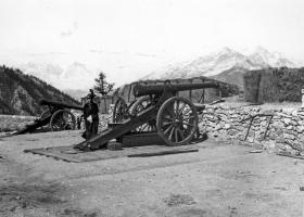 Ligne Maginot - L'OLIVE (BATTERIE CAVERNE) - (Position d'artillerie préparée) - Photo prise en 1914