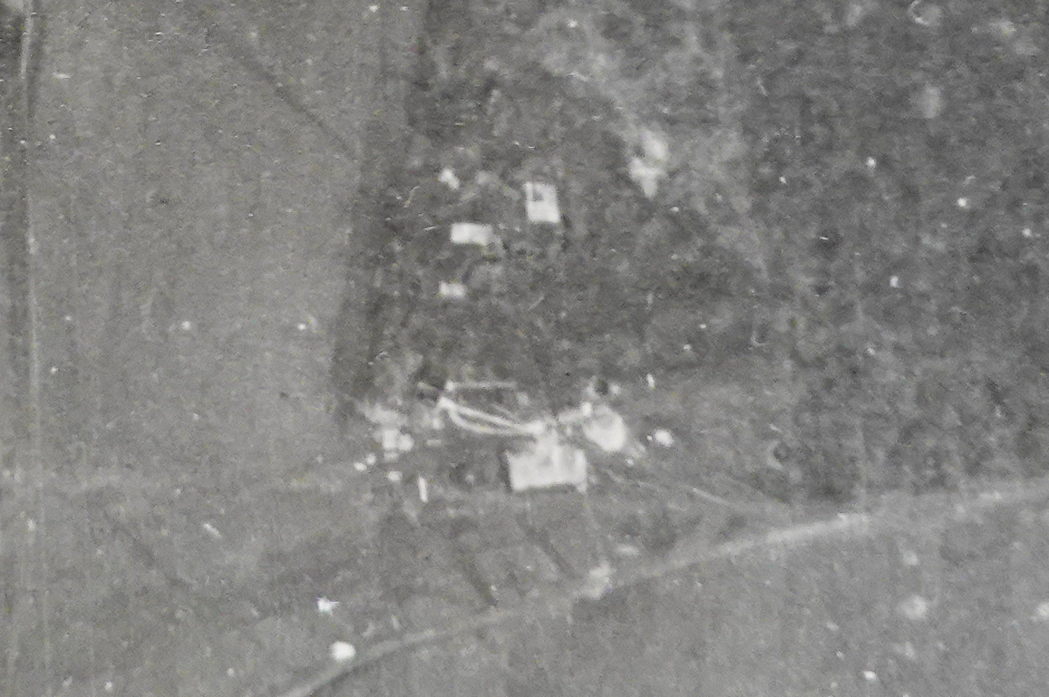 Ligne Maginot - CB331 - GINSKLOPP OUEST - (Blockhaus pour arme infanterie) - Vue aérienne du 11 mars 1940 du chantier en cours.
