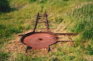 Ligne Maginot - VF60 - ANTENNE DE L'OUVRAGE D'ANZELING - (RESEAU - Voie 60 - Antenne ou rocade ferroviaire) - DEPOTOIR ANZELING 
La plaque tournante donnant accès au dépotoir de l'ouvrage d'Anzeling