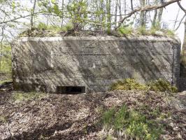 Ligne Maginot - BA96 - AVANCÉE DE ROCROI SUD-OUEST - (Blockhaus pour arme infanterie) - Face frontale, créneau AC