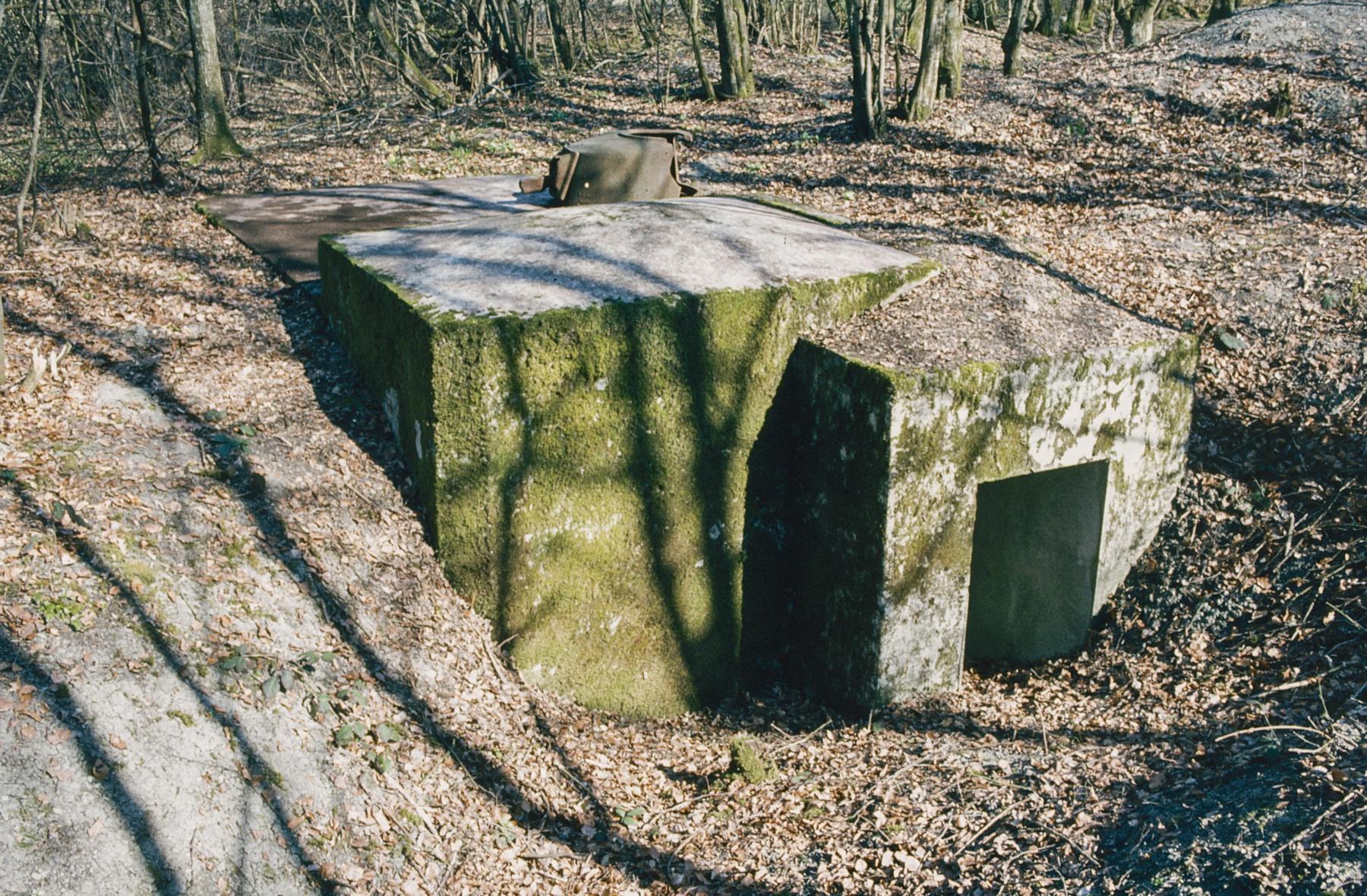 Ligne Maginot - LANGSTWALD 4 - (Blockhaus pour arme infanterie) - La tourelle fortement endommagée est encore sur place