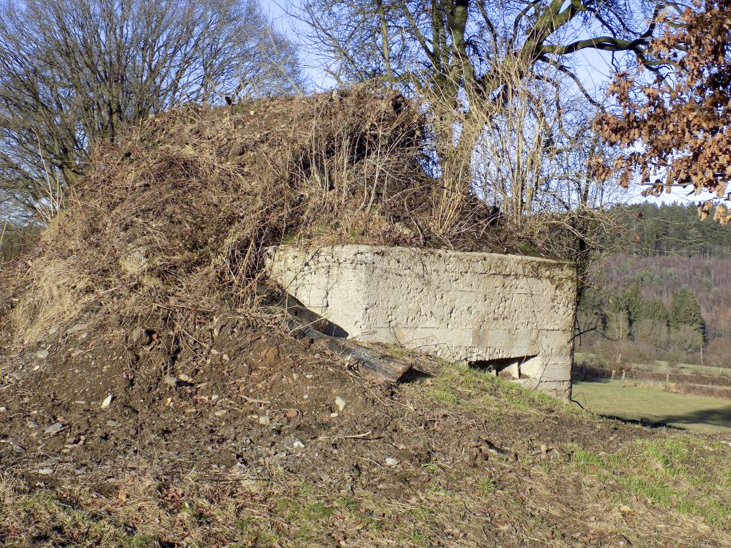 Ligne Maginot - BA94 - LE COUVENT - (Blockhaus pour canon) - L'arrière et face droite, créneau FM