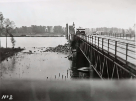 Ligne Maginot - 49SM - PONTS DE ROPPENHEIM - (DMP - Dispositif de Mine Permanent) - Le pont de Roppenheim après destruction