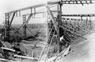 Ligne Maginot - DRACHENBRONN NORD OUEST - (Casemate d'infanterie - Simple) - Photo prise lors du chantier de construction de la tranche de travaux III (entreprise Dietsch)
