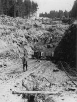Ligne Maginot - HOCHWALD (FOSSé ANTICHAR DU) - (Obstacle antichar) - Construction du fossé
Partie entre C2 et C3