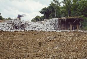 Ligne Maginot - BOIS DE KANFEN - X5 - (Abri) - Lors de la démolition partielle