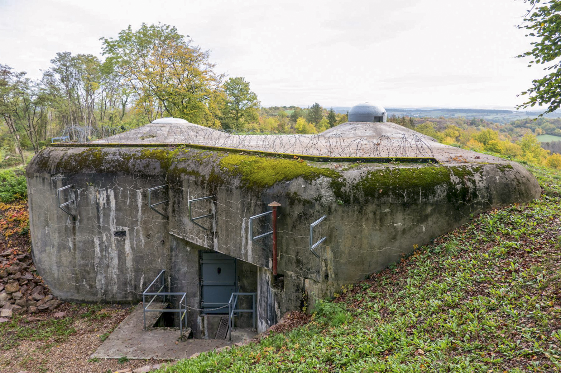 Ligne Maginot - CHENES BRULES - O4 - (Observatoire d'artillerie) - Façade arrière de l'observatoire