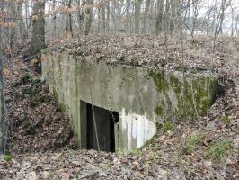 Ligne Maginot - HESTROFF NORD 3 - (Blockhaus pour canon) - Vue sur l'entrée du matériel