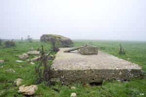 Ligne Maginot - GRUNDKAUL SUD 2 - (Observatoire d'infanterie) - Quelques mètres plus loin, le toit d'un petit abri est visible