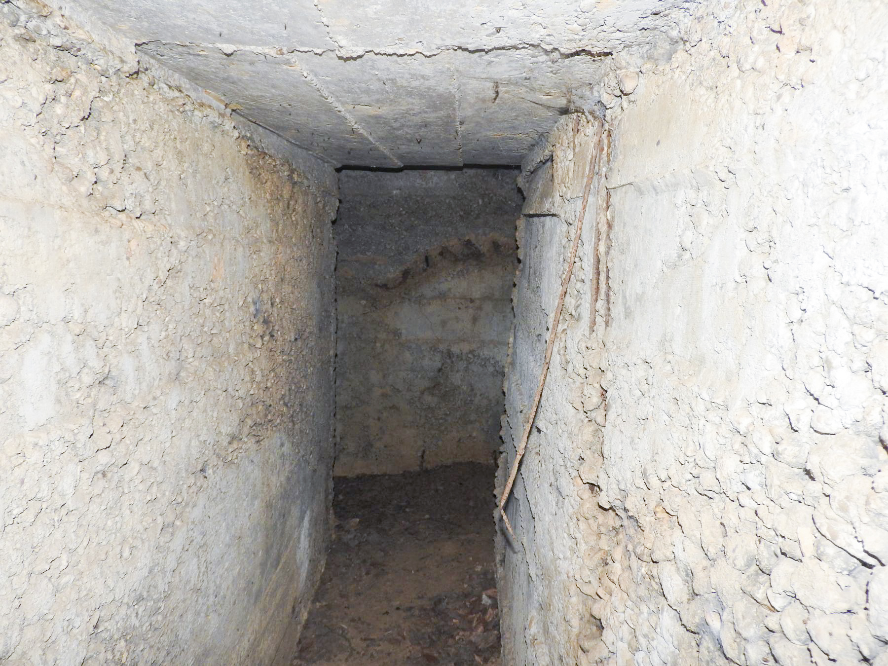 Ligne Maginot - BOUSSE SUD - (Blockhaus pour arme infanterie) - La galerie reliant les deux chambres de tir.
