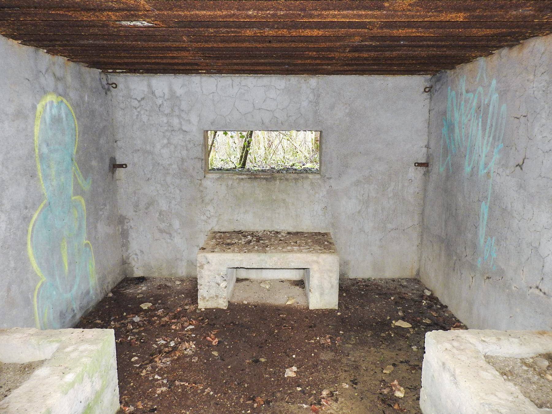 Ligne Maginot - AB32-C - LANDERT NORD - (Blockhaus pour canon) - La chambre de tir pour un canon anti-char.