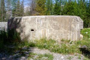 Ligne Maginot - BOIS DE SESTRIERES 7 - (Blockhaus pour canon) - Vue latérale