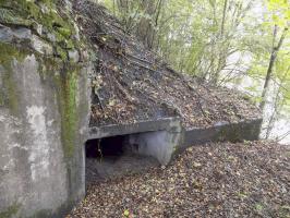 Ligne Maginot - BB52 - MAIRUPT - (Blockhaus pour canon) - L'arrière avec l'entrée AC