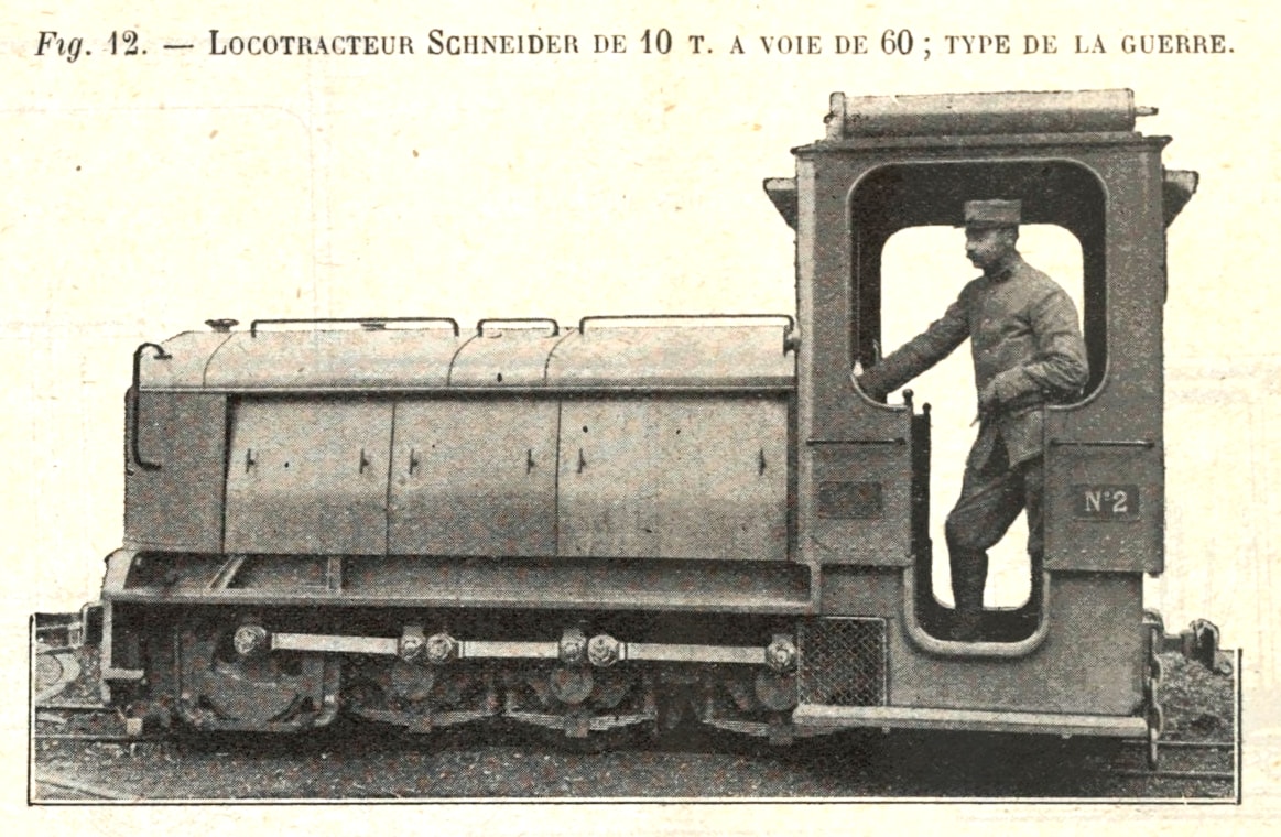 Ligne Maginot - Locotracteur SCHNEIDER type LG - Figure extraite de Gallica BNF
Revue generale des chemins de fer et tramway - avril 1923