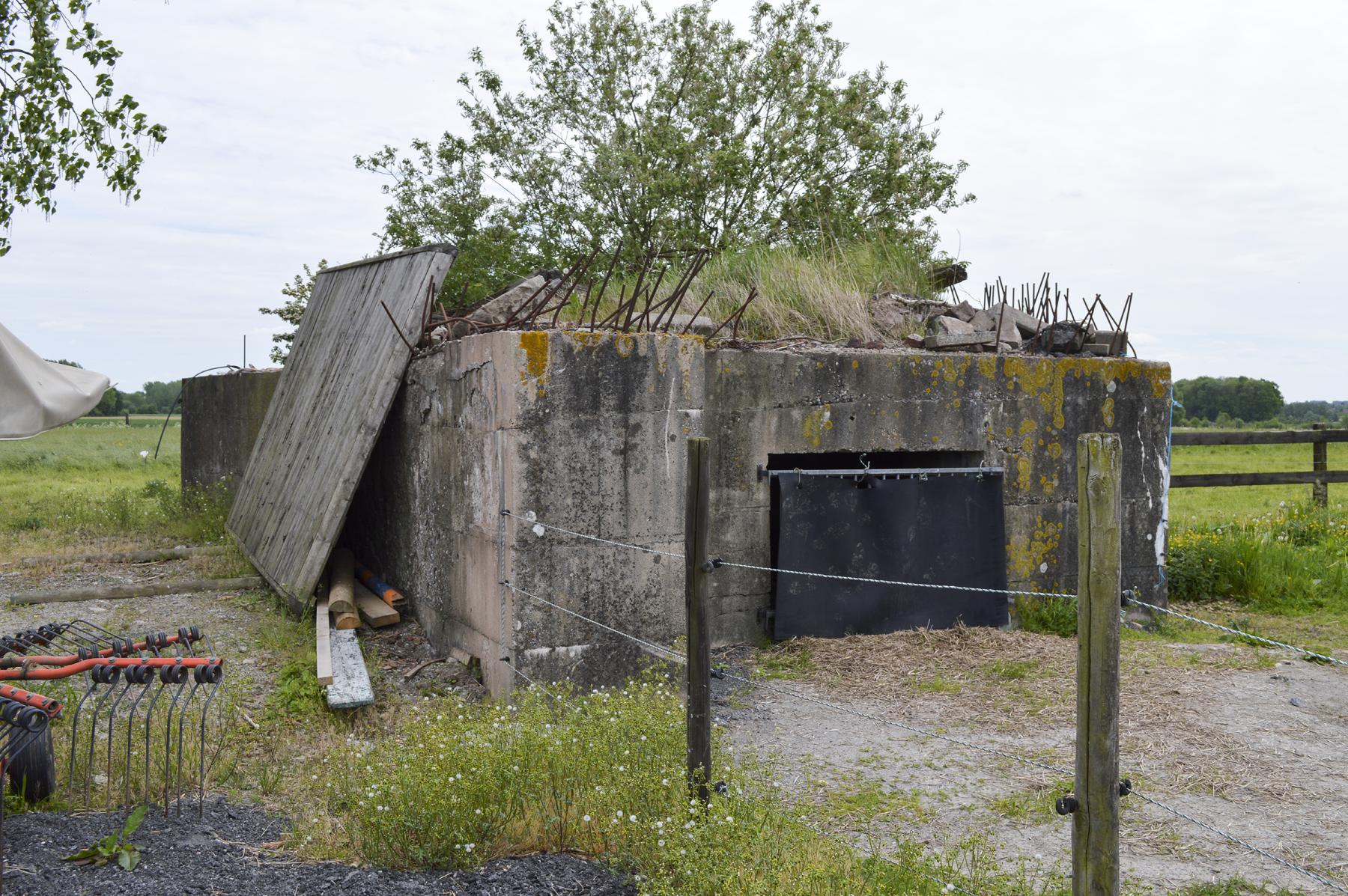 Ligne Maginot - BEF 349 - BOIS DES TOURELLES - (Blockhaus pour canon) - Le toit est inachevé