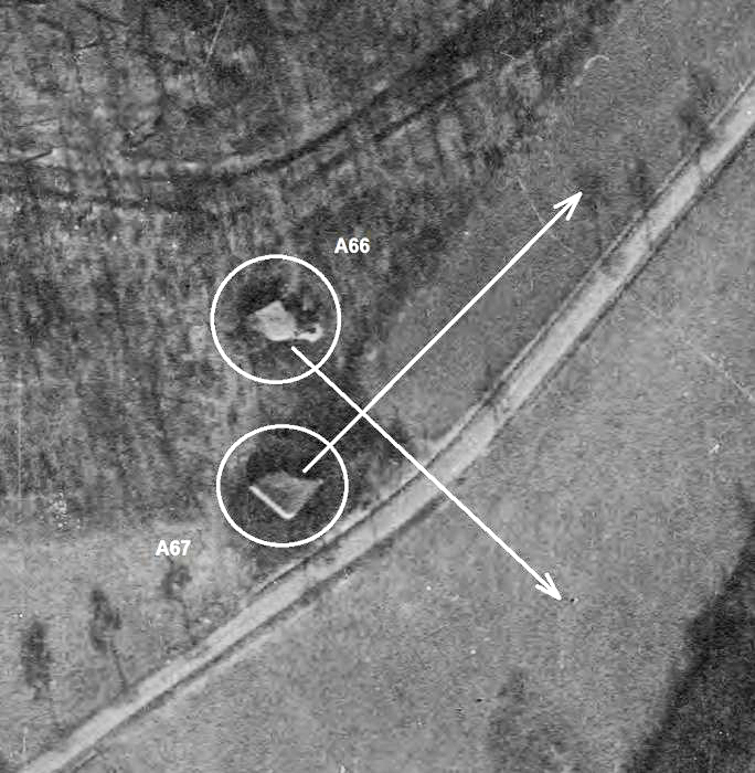 Ligne Maginot - TROIS FONTAINES NORD - (Blockhaus lourd type STG / STG-FCR - Simple) - Le puits de cloche de A66 est bien visible, attestant son type B1