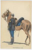 Ligne Maginot - Garde Républicaine Mobile (GRM) - Carte postale
Garde républicain mobile à cheval

